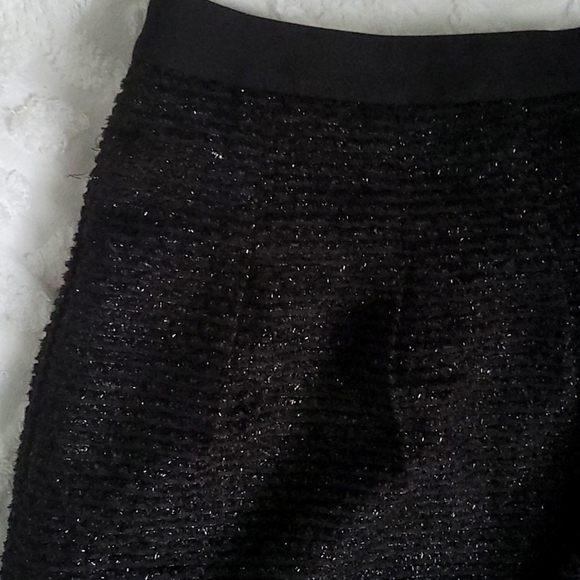 Loft sparkly black mini skirt - Picture 3 of 4